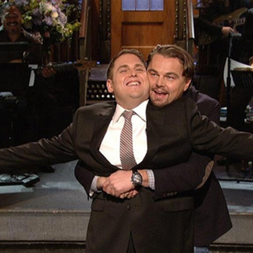 Leonardo DiCaprio y Jonah Hill juntos