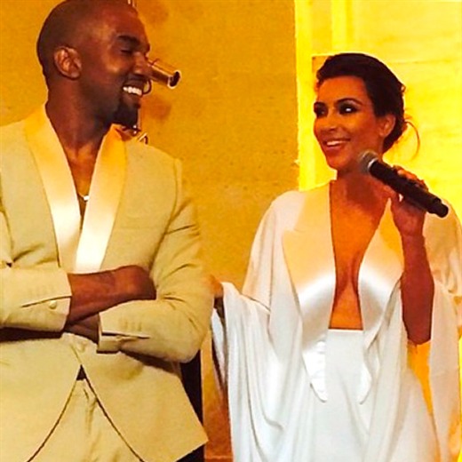 Así fue la boda de Kanye West y Kim Kardashian