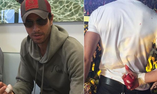 Enrique Iglesias comparte foto de su mano Enrique Iglesias comparte foto de su mano