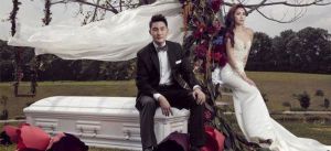 Un álbum de boda ¡en un cementerio! Un álbum de boda ¡en un cementerio!