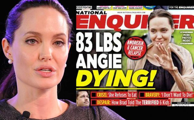 Angelina Jolie podría morir por anorexia Angelina Jolie podría morir por anorexia