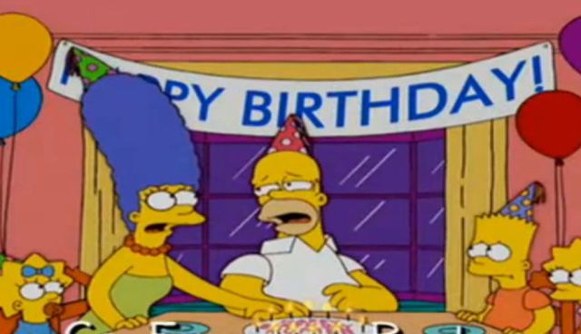Discuten en redes por cumpleaños de Homero Simpson Discuten en redes por cumpleaños de Homero Simpson