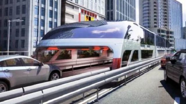 Un autobús en China busca vencer el tráfico ¿cómo? ¡Volando! Un autobús en China busca vencer el tráfico ¿cómo? ¡Volando!