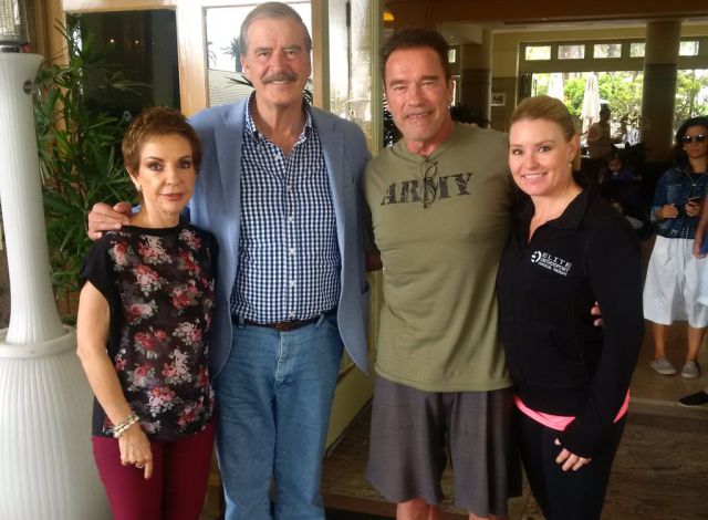 La polémica foto de Fox y Schwarzenegger