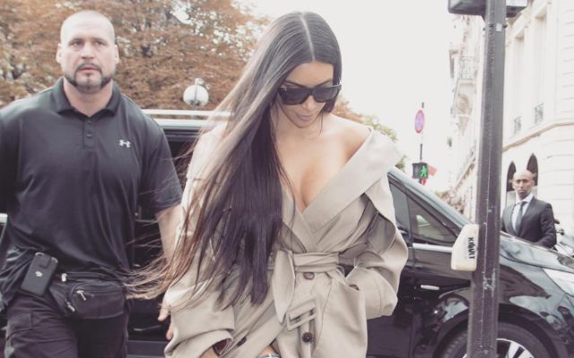 Una de las últimas fotos de Kardashian antes del asalto.
