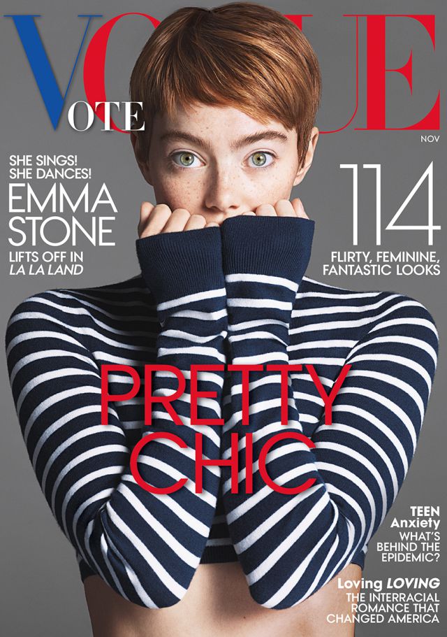 Emma Stone para el October Issue de Vogue