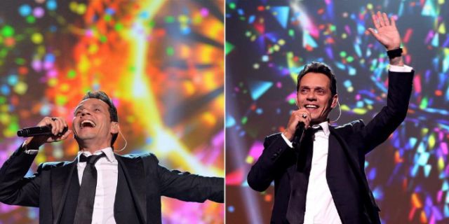 Marc Anthony durante su homenaje en los Latin Grammy