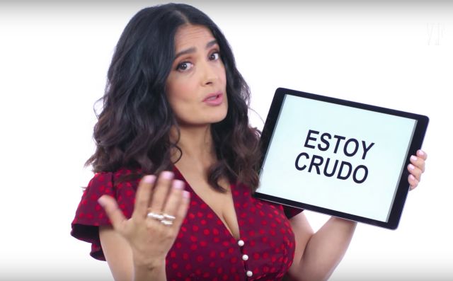 Salma Hayek da divertidas clases de español
