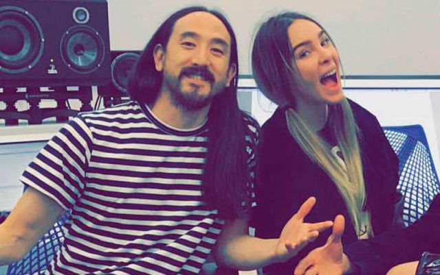 Belinda y Steve Aoki son todo un hecho