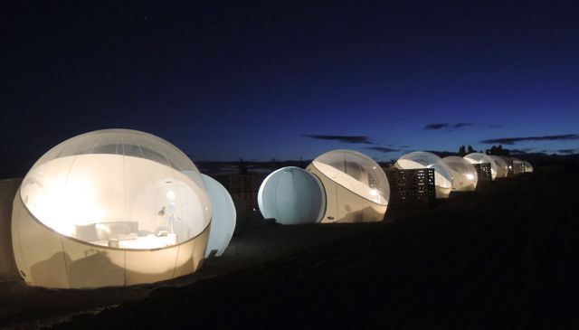 Instalan un hotel-burbuja en el Valle de Guadalupe para ver las estrellas Instalan un hotel-burbuja en el Valle de Guadalupe para ver las estrellas