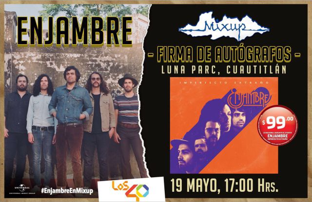 Enjambre prepara firma de autógrafos Enjambre prepara firma de autógrafos