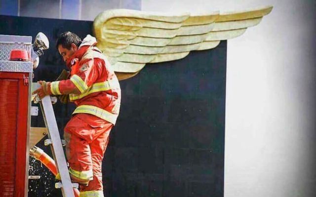 Después del sismo ocurrido el pasado 19 de septiembre, esta fotografía se viralizó
