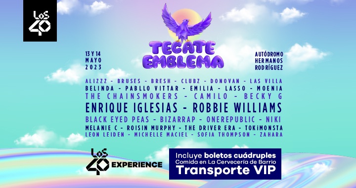 Tecate Emblema Festivales Música LOS40 Emblema Experience Regístrate