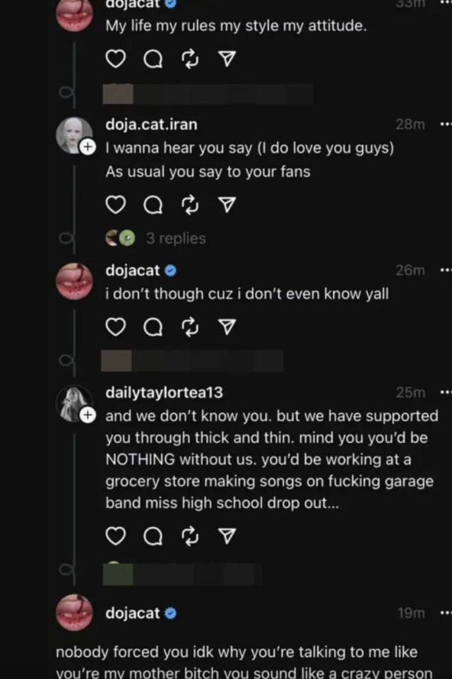 Doja Cat Doja Cat Pierde Cerca De 500 000 Seguidores En Instagram Tras