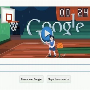 Basketball Londres 2012, el doodle de Google