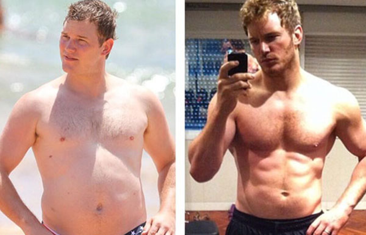 Impresionante antes y después de Chris Pratt