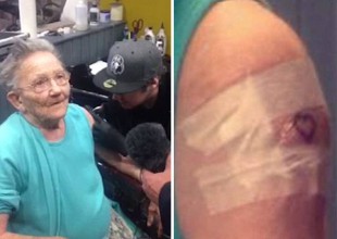 Abuelita se escapa del hogar de ancianos para tatuarse.