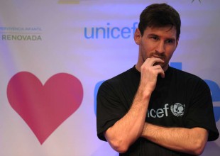 Messi apoyó a una campaña de Unicef