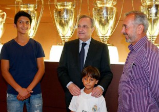 Niño refugiado sirio cumple su sueño con el Real Madrid