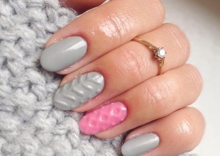 Dale textura a tus uñas con las 'Knitted nails'