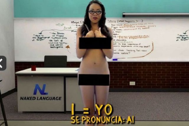 Profesoras dan clases de inglés desnudas