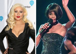 Christina Aguilera canta con holograma de Whitney Houston