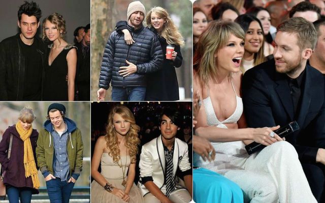 El abundante catálogo de ex novios de Taylor Swift