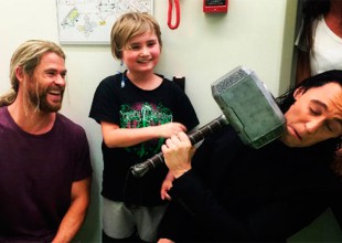 Thor y Loki visitan un hospital infantil