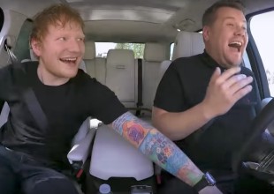 Ed Sheeran se pone caliente con James Corden
