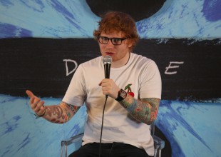 Ed Sheeran en conferencia de prensa para la ciudad de México