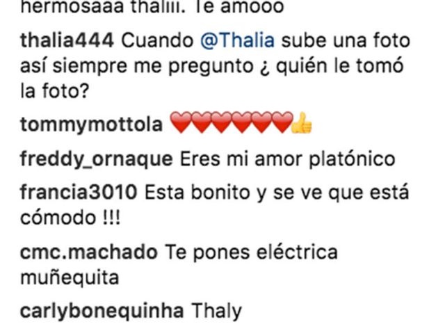 Tommy Mottola enloquece con foto de Thalía