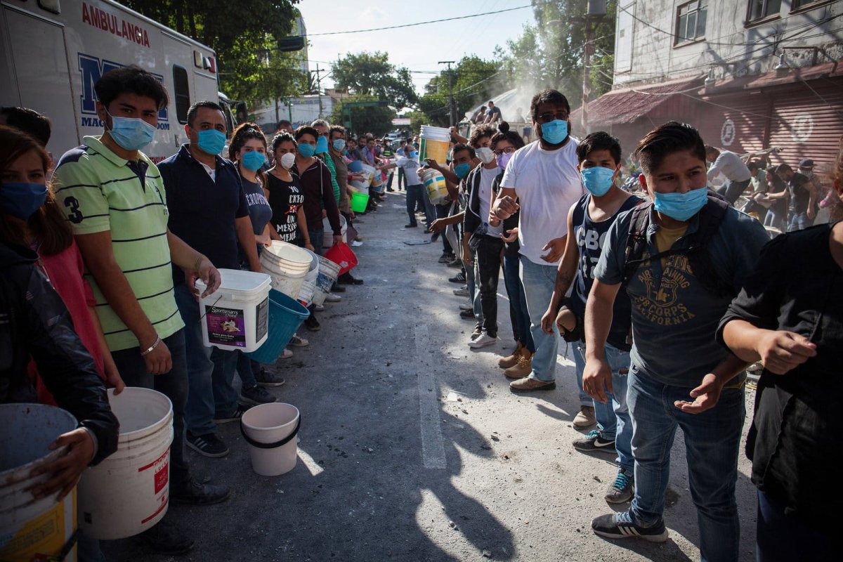Fotos que demuestran la solidaridad de México ante el sismo