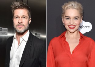 Brad Pitt arriesga una fortuna por una noche con Emilia Clarke
