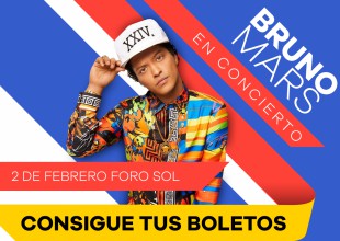 ¡Tenemos boletos para el concierto de Bruno Mars!