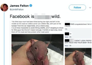 Una mujer pensó que su amiga embarazada había dado a luz a un animal