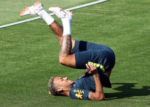 Shots gratis por caídas de Neymar en partidos