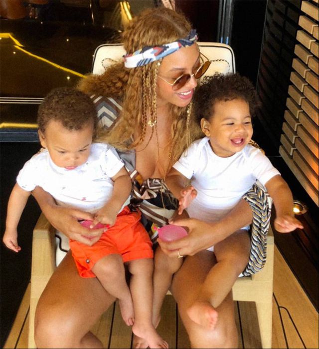 Foto de Beyoncé con sus hijos