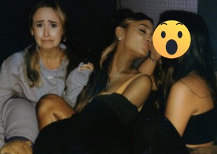 Ariana Grande revela una foto besando a otra mujer