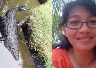 El trágico final de la mujer que alimentaba a un cocodrilo