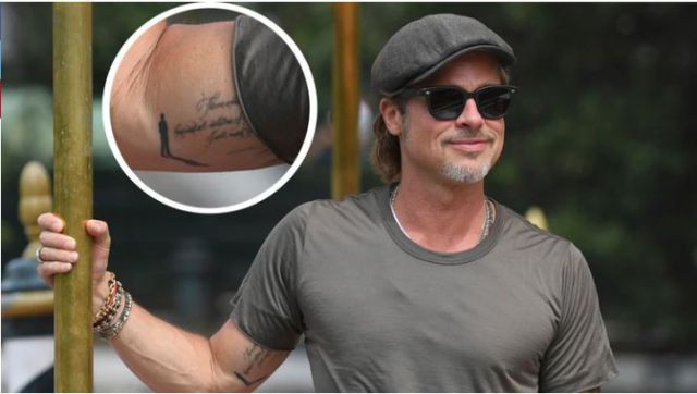 Brad Pitt tiene tatuaje nuevo ubicado en su brazo ¡cerca del de Angelina! |  Actualidad | LOS40 México