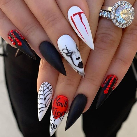 Para esta temporada de Halloween te compartimos diseños de uñas inspirados en películas de terror