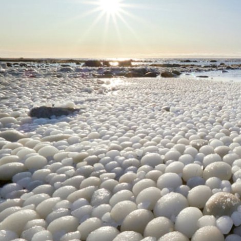 En Finlandia aparecieron miles de 'Huevos de hielo'