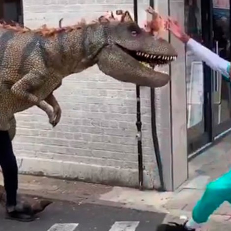 Broma de un dinosaurio se vuelve viral en Tik Tok