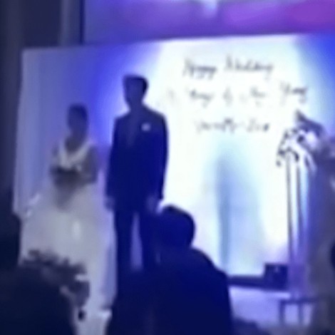 Esperó el día de su boda para exhibir el video de la infidelidad de su pareja
