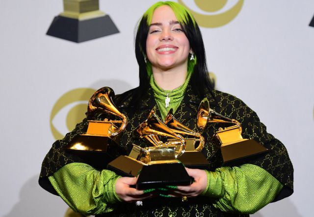 Billie Eilish arrasa en los Grammy 2020 | Música | LOS40 ...