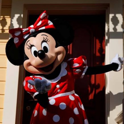 Se viraliza pelea entre botarga de Minnie Mouse y mujer de seguridad