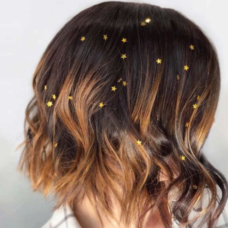 Glitter en el cabello, la nueva tendencia