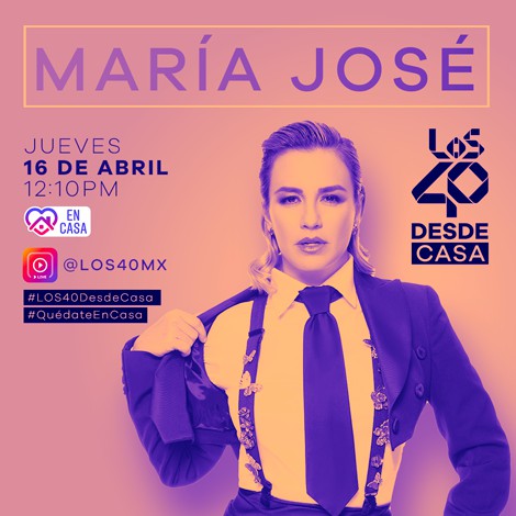 María José en LOS40 Desde Casa