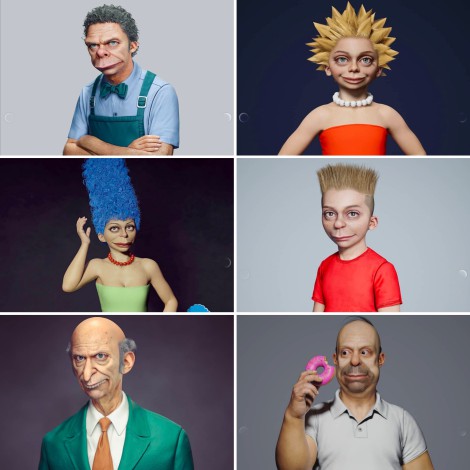 Así se verían ‘Los Simpson’ si fueran seres humanos