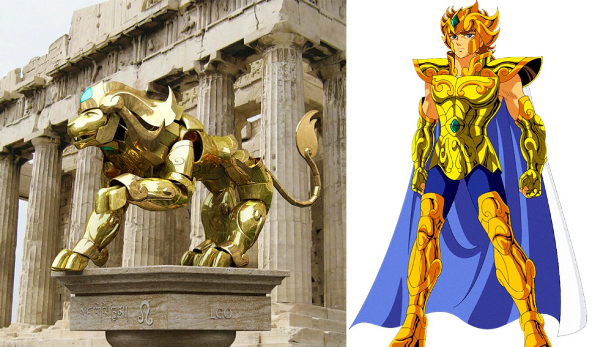 Armaduras doradas de Caballeros del Zodiaco, cómo se verían en la realidad